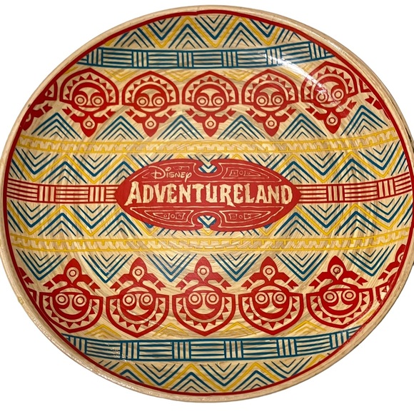 Disney Adventureland Enchanted Tiki 9" Bamboo Plate Menehune Parks Exclusive - Picture 3 of 8